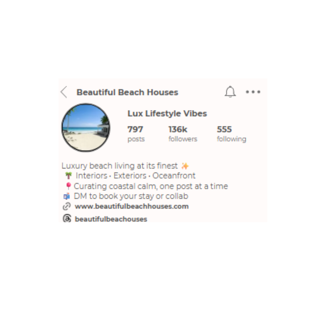 Instagram Bio Optimisation