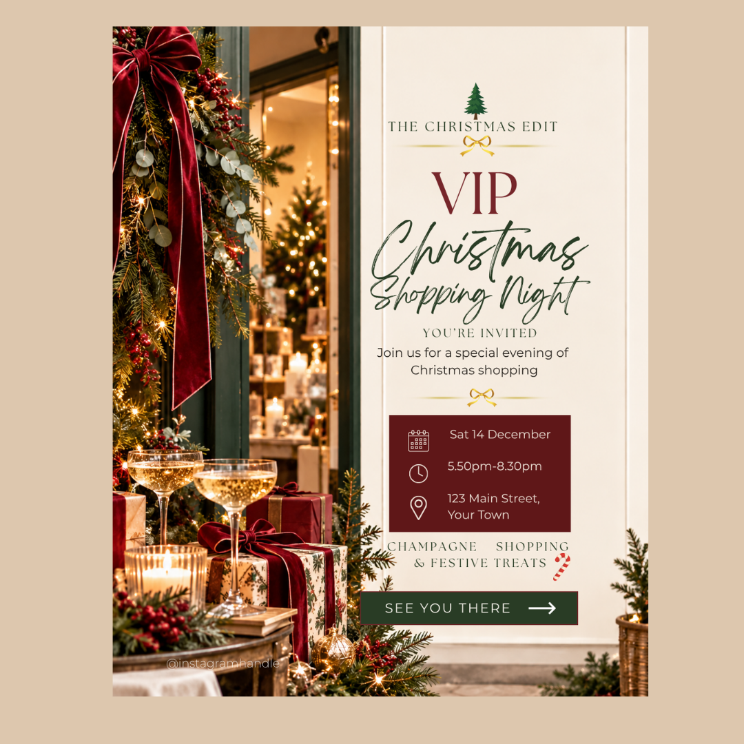 Christmas Marketing & Events Canva Templates | 8 Editable Templates